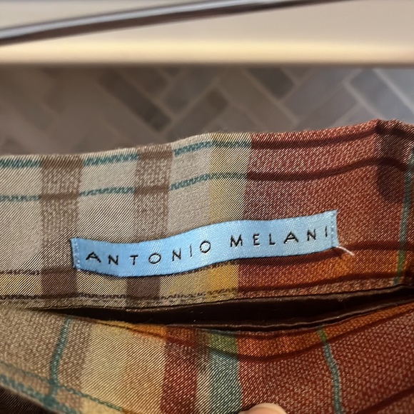 Antonio Melani Plaid Ruffle front skirt size 10 - Picture 4 of 4